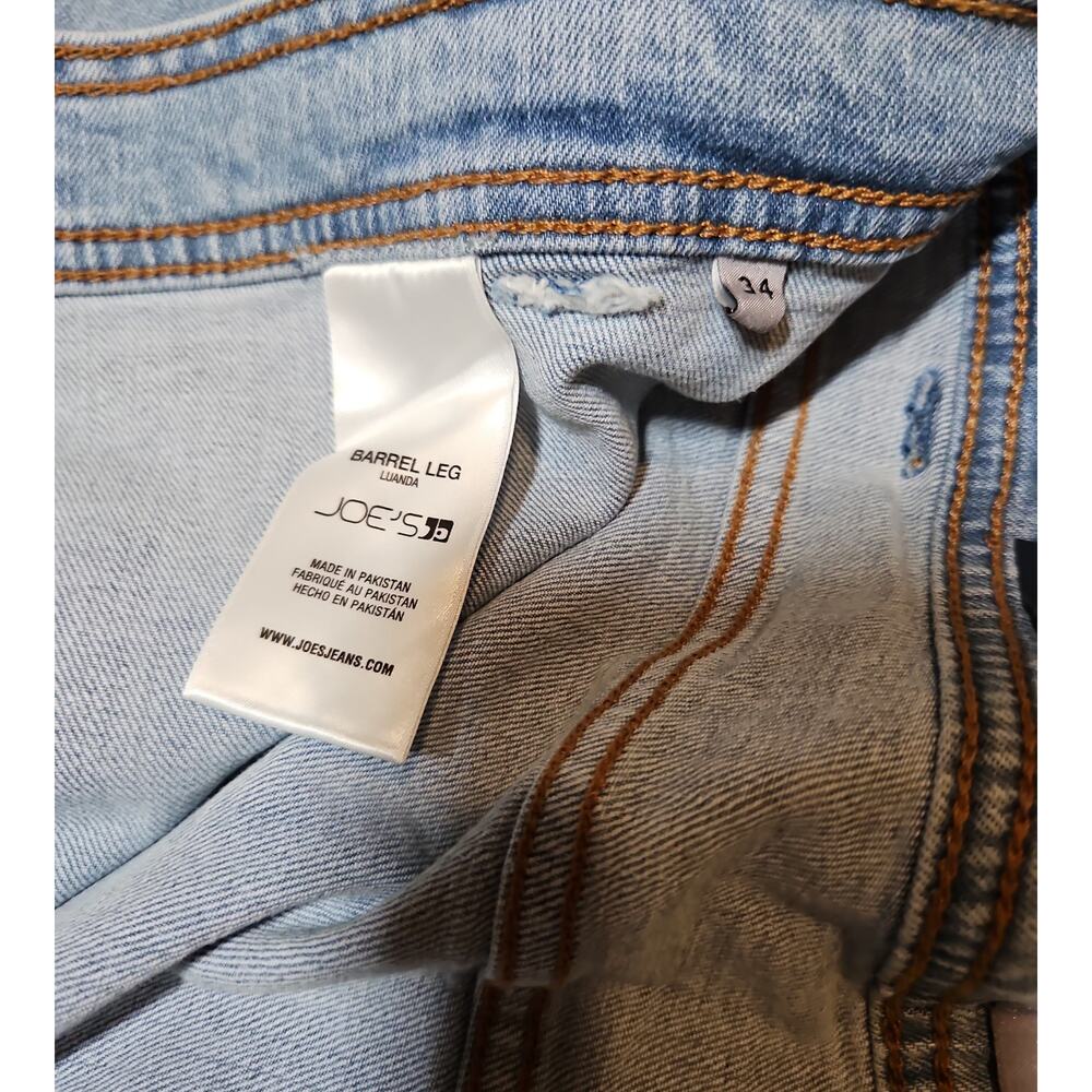 Joes Jeans Luanda Barrel Leg High Waist Light Wash Jeans Womens Size 34 - Picture 8 of 9